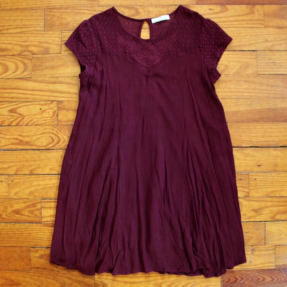 Burgundy Stella Sky Dress